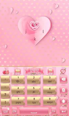 Valentine's Day Keyboard Theme android App screenshot 1