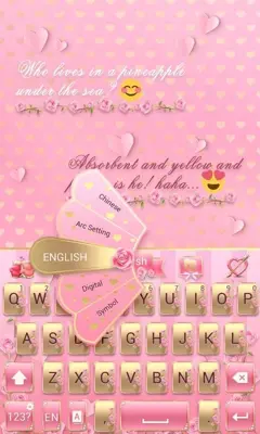 Valentine's Day Keyboard Theme android App screenshot 2