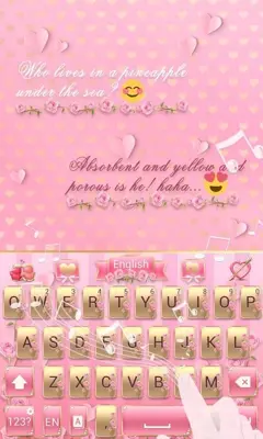 Valentine's Day Keyboard Theme android App screenshot 3