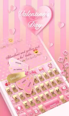 Valentine's Day Keyboard Theme android App screenshot 5